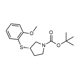 (S)-3-(2-Methoxy-Phenylsulfanyl)-pyrrolidine-1-carboxylic acid tert-butyl ester|CS-0740865