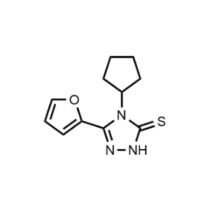 3H-1,2,4-Triazole-3-Thione, 4-cyclopentyl-5-(2-furanyl)-2,4-dihydro-|CS-0741872