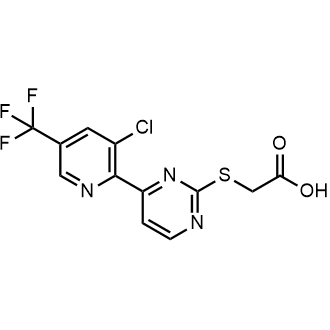 2-[4-[3-Chloro-5-(trifluoromethyl)pyridin-2-yl]pyrimidin-2-yl]sulfanylacetic acid|CS-0742180