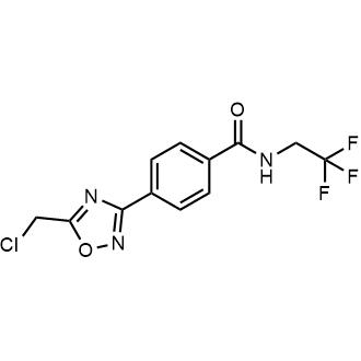 4-[5-(Chloromethyl)-1,2,4-oxadiazol-3-yl]-N-(2,2,2-trifluoroethyl)benzamide|CS-0742681