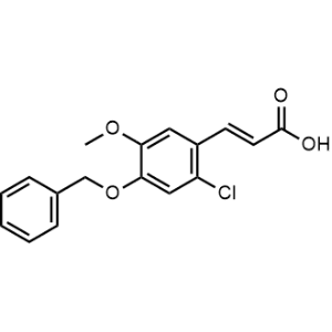 3-[4-(Benzyloxy)-2-chloro-5-methoxyphenyl]acrylic acid|CS-0744268