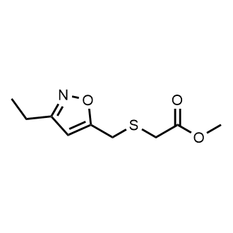 Methyl {[(3-ethylisoxazol-5-yl)methyl]thio}acetate|CS-0744341
