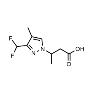 3-[3-(Difluoromethyl)-4-Methyl-1H-pyrazol-1-yl]butanoic acid|CS-0744932