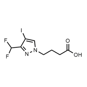 4-[3-(Difluoromethyl)-4-Iodo-1H-pyrazol-1-yl]butyric acid|CS-0744936