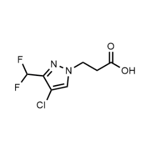 3-[4-Chloro-3-(Difluoromethyl)-1H-pyrazol-1-yl]propionic acid|CS-0744956