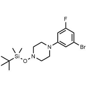 1-(3-Bromo-5-fluorophenyl)-4-((tert-butyldimethylsilyl)oxy)piperazine|CS-0745782
