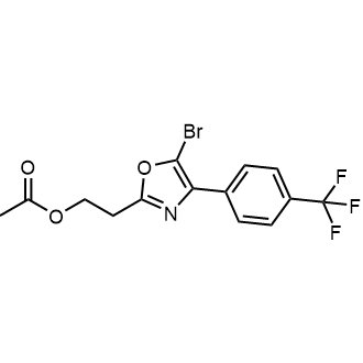 2-(5-Bromo-4-(4-(trifluoromethyl)phenyl)oxazol-2-yl)ethyl acetate|CS-0745834