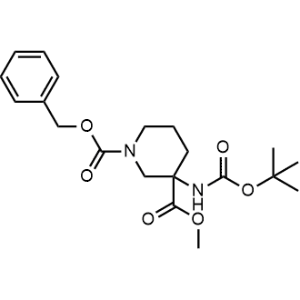 1-Benzyl 3-methyl 3-((tert-butoxycarbonyl)amino)piperidine-1,3-dicarboxylate|CS-0745853