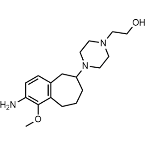 2-[4-(2-Amino-1-methoxy-6,7,8,9-tetrahydro-5H-benzo[7]annulen-6-yl)piperazin-1-yl]ethanol|CS-0745895