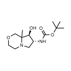 rel-1,1-Dimethylethyl N-[(7R,8S)-hexahydro-8-hydroxy-8a-methyl-1H-pyrrolo[2,1-c][1,4]oxazin-7-yl]carbamate|CS-0746307