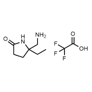 5-(Aminomethyl)-5-ethylpyrrolidin-2-one;2,2,2-trifluoroacetic acid|CS-0746544