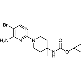 Tert-butyl N-[1-(4-amino-5-bromopyrimidin-2-yl)-4-methylpiperidin-4-yl]carbamate|CS-0746668