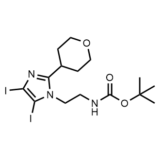 Tert-butyl N-[2-[4,5-diiodo-2-(oxan-4-yl)imidazol-1-yl]ethyl]carbamate|CS-0746762