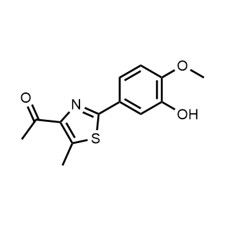 1-[2-(3-Hydroxy-4-methoxyphenyl)-5-methyl-1,3-thiazol-4-yl]ethanone|CS-0746767