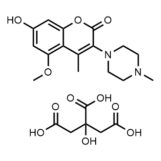 7-Hydroxy-5-methoxy-4-methyl-3-(4-methylpiperazin-1-yl)chromen-2-one;2-hydroxypropane-1,2,3-tricarboxylic acid|CS-0746892