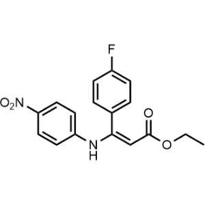 Ethyl 3-(4-fluorophenyl)-3-[(4-nitrophenyl)amino]-2-propenoate|CS-0747071