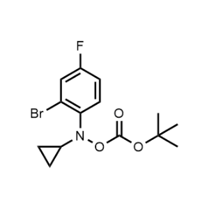 N-(2-Bromo-4-fluorophenyl)-O-(tert-butoxycarbonyl)-N-cyclopropylhydroxylamine|CS-0747144