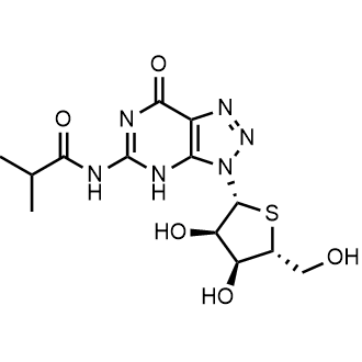 N-[3-[(2R,3R,4S,5R)-3,4-Dihydroxy-5-(hydroxymethyl)thiolan-2-yl]-7-oxo-6H-triazolo[4,5-d]pyrimidin-5-yl]-2-methylpropanamide|CS-0747200
