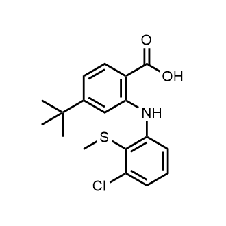 4-(Tert-butyl)-2-((3-chloro-2-(methylthio)phenyl)amino)benzoic acid|CS-0747277