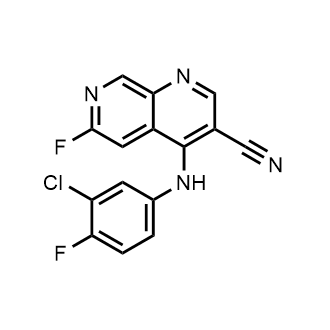 4-((3-Chloro-4-fluorophenyl)amino)-6-fluoro-1,7-naphthyridine-3-carbonitrile|CS-0747350
