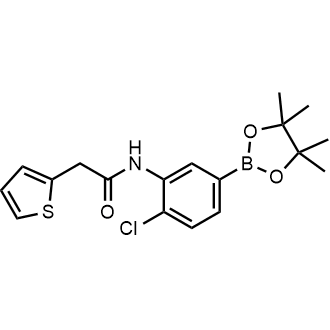 N-[2-Chloro-5-(4,4,5,5-tetramethyl-1,3,2-dioxaborolan-2-yl)phenyl]-2-thiophen-2-ylacetamide|CS-0747464