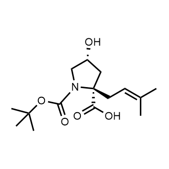 (2R,4R)-1-Tert-butoxycarbonyl-4-hydroxy-2-(3-methylbut-2-enyl)pyrrolidine-2-carboxylic acid|CS-0747976