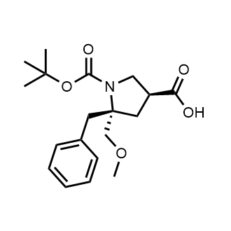 (3S,5S)-5-Benzyl-1-tert-butoxycarbonyl-5-(methoxymethyl)pyrrolidine-3-carboxylic acid|CS-0747981