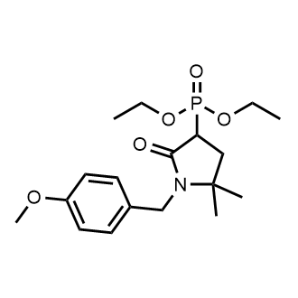 3-Diethoxyphosphoryl-1-[(4-methoxyphenyl)methyl]-5,5-dimethyl-pyrrolidin-2-one|CS-0748062