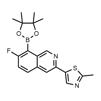 5-[7-Fluoro-8-(4,4,5,5-tetramethyl-1,3,2-dioxaborolan-2-yl)isoquinolin-3-yl]-2-methyl-1,3-thiazole|CS-0748435