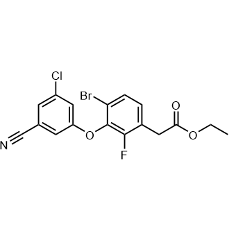 Ethyl 2-(4-bromo-3-(3-chloro-5-cyanophenoxy)-2-fluorophenyl)acetate|CS-0748844