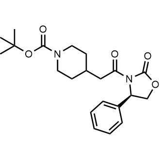Tert-butyl 4-[2-oxo-2-[(4R)-2-oxo-4-phenyl-1,3-oxazolidin-3-yl]ethyl]piperidine-1-carboxylate|CS-0749274