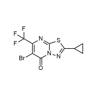 6-Bromo-2-cyclopropyl-7-(trifluoromethyl)-[1,3,4]thiadiazolo[3,2-a]pyrimidin-5-one|CS-0749318