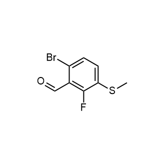 6-Bromo-2-fluoro-3-methylsulfanylbenzaldehyde|CS-0749915