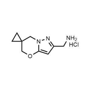 Spiro[5,7-dihydropyrazolo[5,1-b][1,3]oxazine-6,1'-cyclopropane]-2-ylmethanamine;hydrochloride|CS-0750870