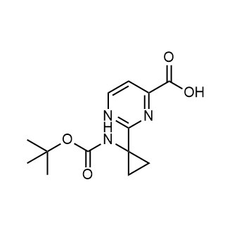 2-(1-((Tert-butoxycarbonyl)amino)cyclopropyl)pyrimidine-4-carboxylic acid|CS-0751273