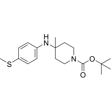 Tert-butyl 4-methyl-4-((4-(methylthio)phenyl)amino)piperidine-1-carboxylate|CS-0751369