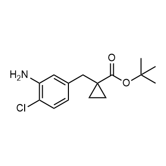 Cyclopropanecarboxylic acid, 1-[(3-amino-4-chlorophenyl)methyl]-, 1,1-dimethylethyl ester|CS-0751376