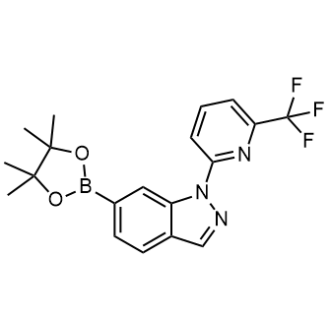 6-(4,4,5,5-Tetramethyl-1,3,2-dioxaborolan-2-yl)-1-[6-(trifluoromethyl)pyridin-2-yl]indazole|CS-0751439