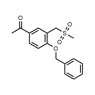 1-(4-(Benzyloxy)-3-((methylsulfonyl)methyl)phenyl)ethanone|CS-0751476