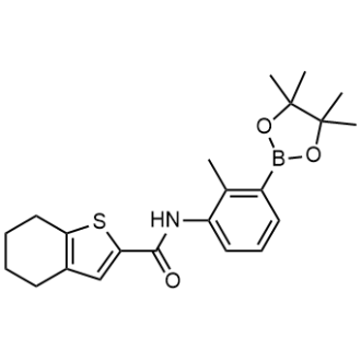 N-[2-Methyl-3-(4,4,5,5-tetramethyl-1,3,2-dioxaborolan-2-yl)phenyl]-4,5,6,7-tetrahydro-1-benzothiophene-2-carboxamide|CS-0751523