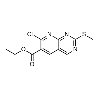 Ethyl 7-chloro-2-(methylthio)pyrido[2,3-d]pyrimidine-6-carboxylate|CS-0751749