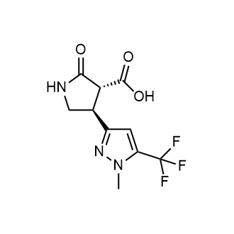 (3R,4R)-4-[1-Methyl-5-(trifluoromethyl)pyrazol-3-yl]-2-oxo-pyrrolidine-3-carboxylic acid|CS-0752697