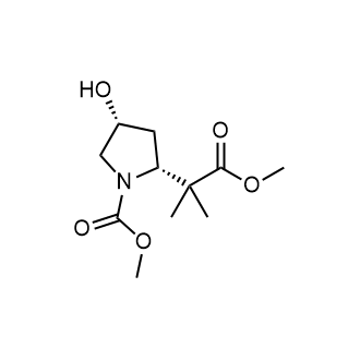 Methyl (2R,4R)-4-hydroxy-2-(1-methoxy-2-methyl-1-oxopropan-2-yl)pyrrolidine-1-carboxylate|CS-0752699