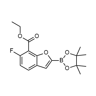 Ethyl 6-fluoro-2-(4,4,5,5-tetramethyl-1,3,2-dioxaborolan-2-yl)-1-benzofuran-7-carboxylate|CS-0752719
