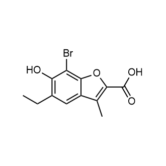 7-Bromo-5-ethyl-6-hydroxy-3-methyl-benzofuran-2-carboxylic acid|CS-0752730