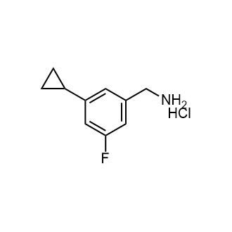 (3-Cyclopropyl-5-fluorophenyl)methanamine hcl|CS-0752847