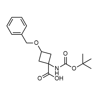 3-(Benzyloxy)-1-((tert-butoxycarbonyl)amino)cyclobutane-1-carboxylic acid|CS-0753862