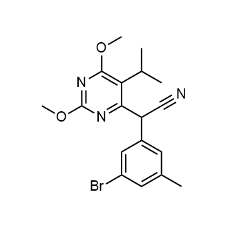 2-(3-Bromo-5-methylphenyl)-2-(5-isopropyl-2,6-dimethoxypyrimidin-4-yl)acetonitrile|CS-0754393