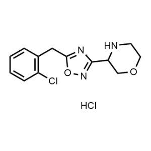 3-[5-[(2-Chlorophenyl)methyl]-1,2,4-oxadiazol-3-yl]morpholine|CS-0754668