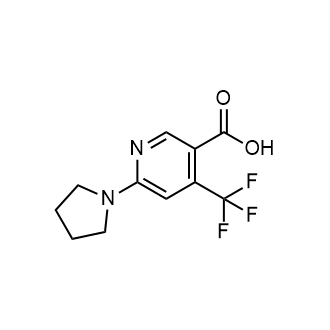 6-Pyrrolidin-1-yl-4-(trifluoromethyl)pyridine-3-carboxylic acid|CS-0754831